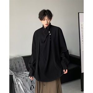男士长袖春季2024新款新中式衬衫 HT50 P48图片