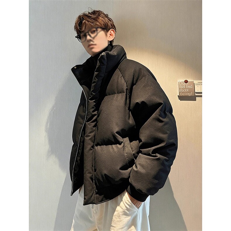 直播现货原版高品质冬季美式帆布皮棉服立体纹理加厚棉衣外套，男装棉衣，电商A486-1