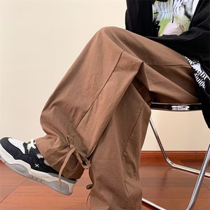 设计感西装裤男女新款垂感宽松直筒休闲拖地阔腿长裤AK797-P40图片