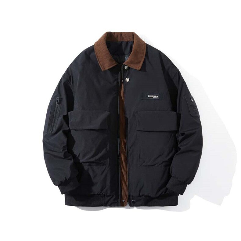 高品质时尚工装休闲宽松棉衣外套XZ402-2-P108控148-MY2408货足，男装棉衣，星座402-2