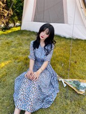 碎花连衣裙，女装连衣裙，云落伊里(1F)