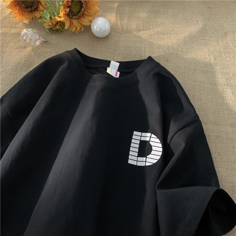 美式高街纯棉重磅字母立体印花短袖T恤XZ604-DT202-P35控48,男装T恤,星座604