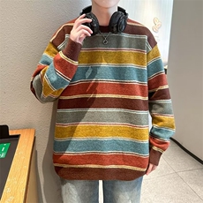 美式圆领毛衣男慵懒风休闲针织衫X7120P40，男装针织衫/毛衣，星座1116-2