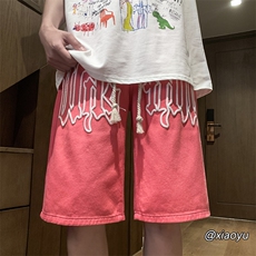 XZ616夏季新款牛仔短裤字母发泡牛仔裤TY856P45控58，男装牛仔裤，星座512A（原616）