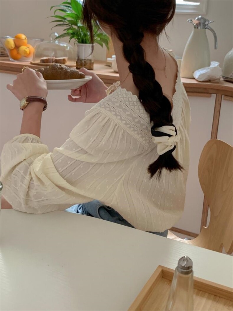 法式U领小衫，其它，DAP