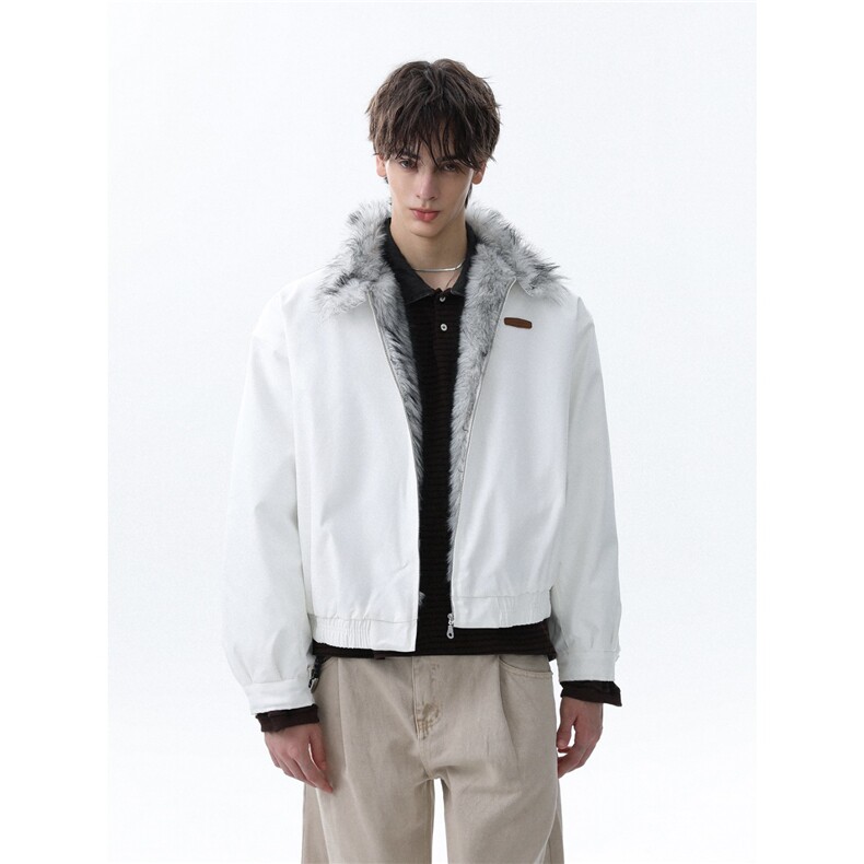 网图复古毛领座山雕立领夹克棉服工装棉衣外套 A025-HY1219-P85图片