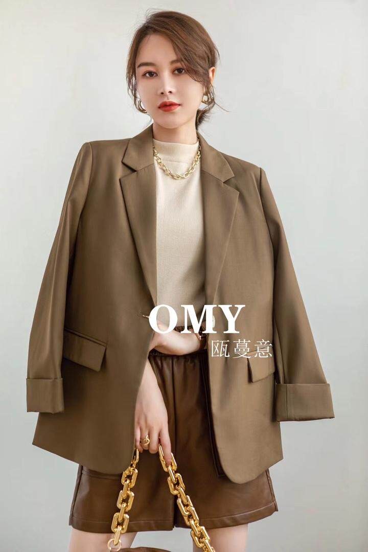 秋款西装外套，女装西装，欧蔓意