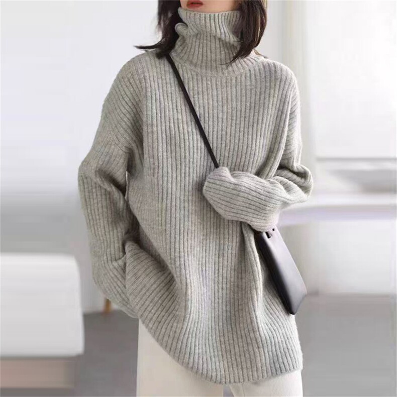 2025年秋季长袖时尚百搭休闲套头女士羊毛衫，女装羊毛衫，锦弘羊绒