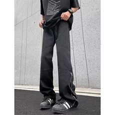 直筒休闲牛仔裤彻拉链水洗微喇裤子N5522，男装牛仔裤，星座1116A-1（原606A）