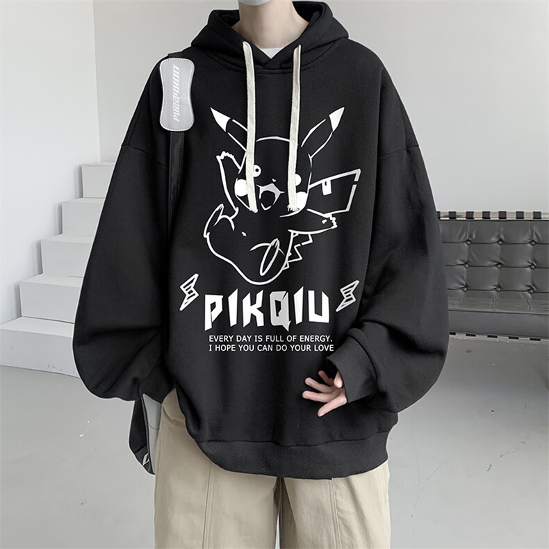 连帽卫衣男大码运动服帽衫外套WY2078-P35加绒款-P40,男装卫衣,电商A040