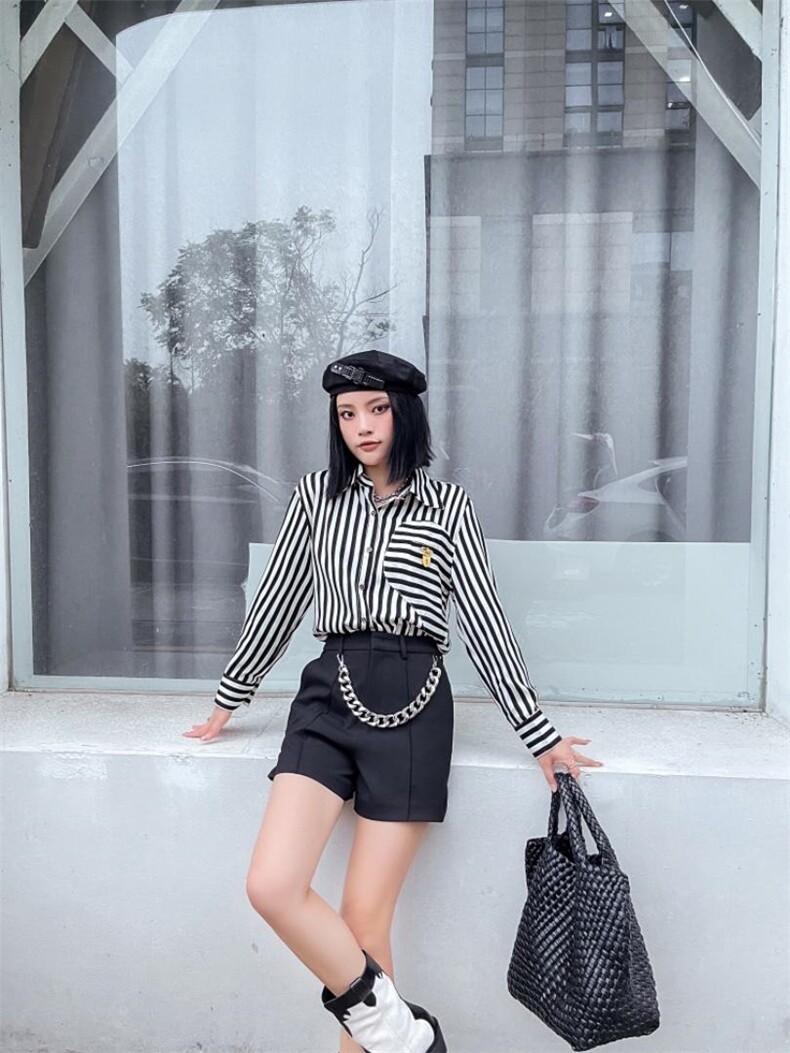 衬衫，女装衬衫，精典蓝月