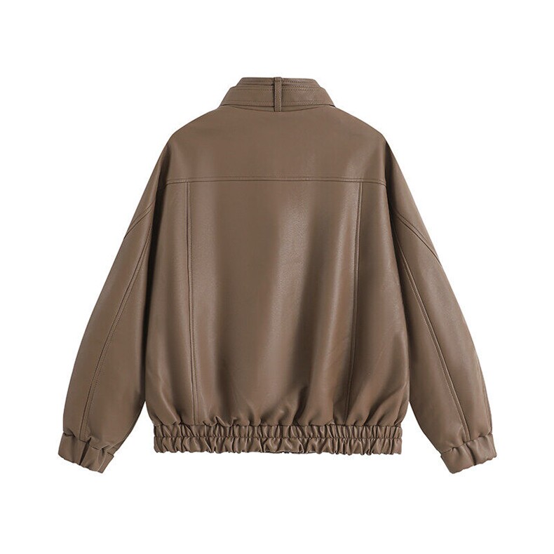 秋新品跨境男装PU皮夹克男士潮流修身机车服皮衣男潮流2307-P95,男装夹克,星座1407