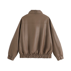 秋新品跨境男装PU皮夹克男士潮流修身机车服皮衣男潮流2307-P95，男装夹克，星座1407