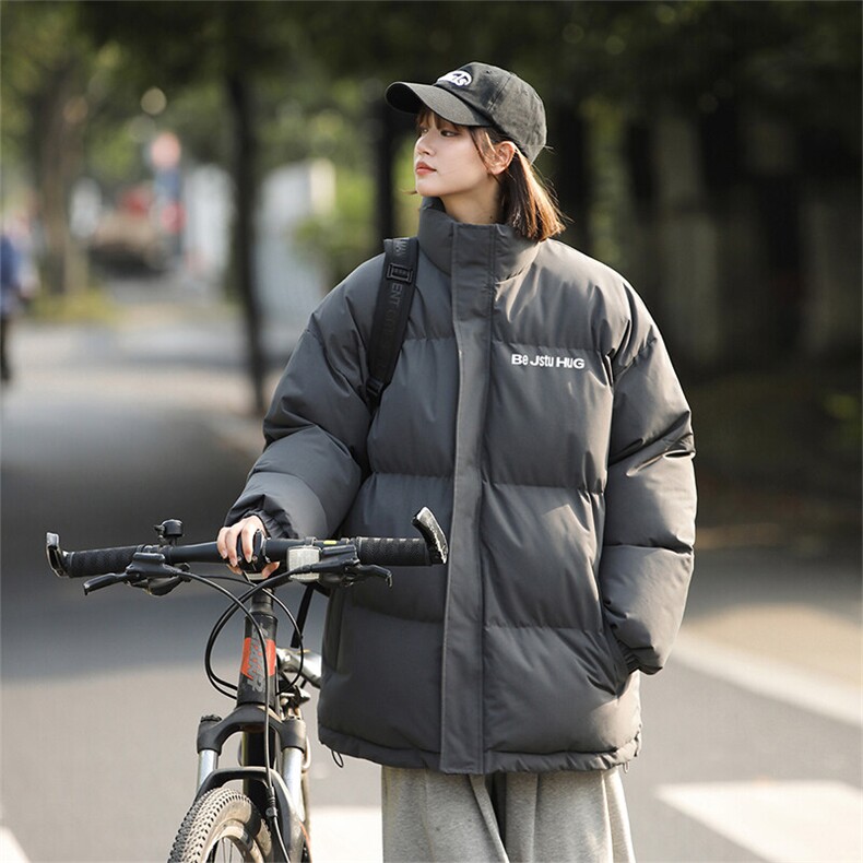 现货 抖音得物可供视频 冬季三防加厚羽绒棉衣外套面包棉服 81137图片