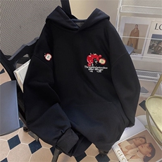 万针刺绣结构设计重磅秋冬全棉高品质美式高街连帽卫衣外套Y7811，女装短外套，电商A486-1