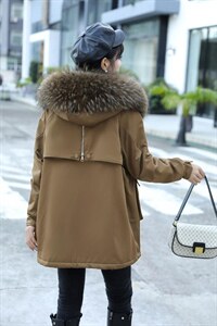 [现货]冬季 大毛领派克服图片