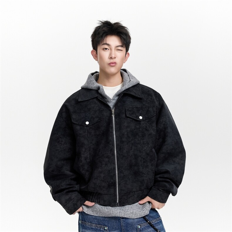 潮牌泡泡袖扎染防水夹克男士休闲外套A406JK5623P90,男装夹克,星座309（原A406）
