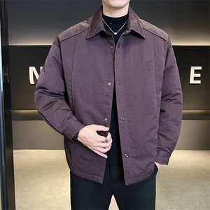 90新标2025休闲简约设计款翻领加厚保暖羽绒服外套8131-P290图片