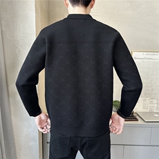 高品质简欧休闲翻领毛衣开衫夹克秋季韩版潮流百搭外套K7735-P130，男装针织衫/毛衣，电商A237