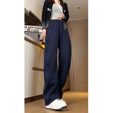 25新款男女480克重磅加绒加厚解构拼接弯刀卫裤504-K224-特P45，男装休闲裤，星座504