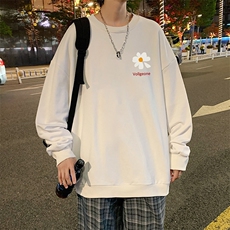 S6059-P28加绒款-P33秋季圆领卫衣男大码韩版宽松长袖外套，男装卫衣，电商A040