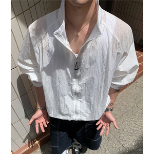 迷彩尼龙防晒衣外套男夏季薄款速干防晒夹克D428黑白P55 迷彩P65图片