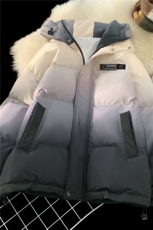 XZ230-1MY53冬款平铺轻奢风扎染渐变休闲连帽棉服P128控158现货，男装棉衣，星座230-1