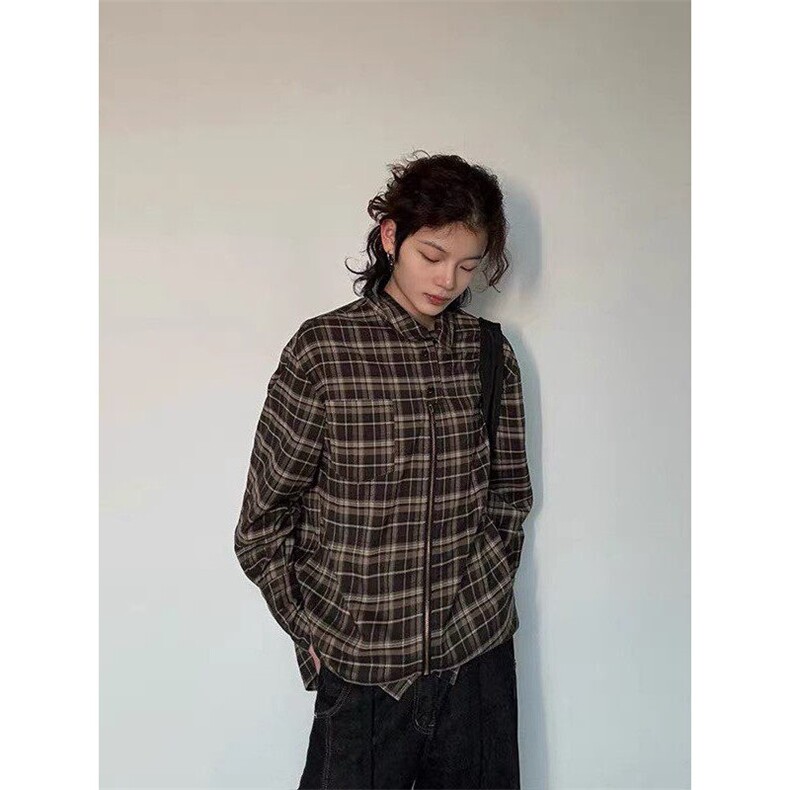 复古格子设计感衬衫ZC098-特批50,男装衬衫,星座313A(原308A-2)
