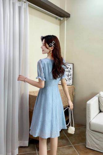 天丝提花简约大气连衣裙系列款产品，女装连衣裙，天使公主