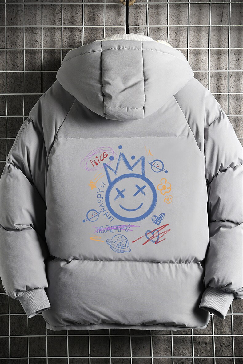 MY16180-P100加厚加绒连帽衣男大码服男面包服男网格挂拍,男装棉衣,电商A040A