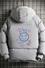 MY16180-P100加厚加绒连帽衣男大码服男面包服男网格挂拍，男装棉衣，电商A040A