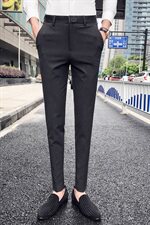 2021新款绣花休闲西裤韩版修身纯色小脚裤长裤发型师k6556P60，男装休闲裤，星座1904A