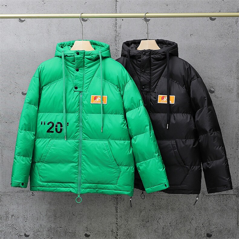 2020冬装新款平铺连帽保暖棉衣男潮宽松百搭外套A436-W898,男装棉衣,电商A436