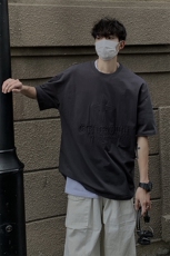 港风钢印多色大码短袖T恤男DT77781P28块特价控55：供抖音视频，男装T恤，星座227-7