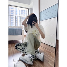 【有货】美式高街黄泥色牛仔裤男女直筒火焰残影裤子NZ05HH-特P58，男装牛仔裤，星座1007（原301D）