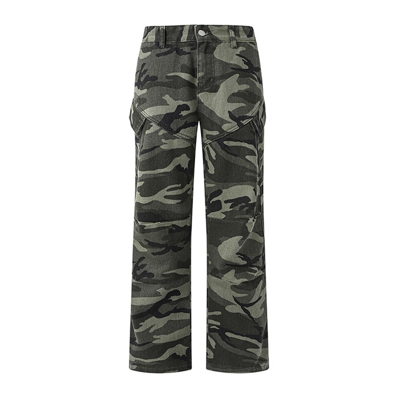 25年春牛仔洗水休闲裤宽松工装裤3D平铺图现货C323-1-C7816-TP58，男装休闲裤，电商C323-1