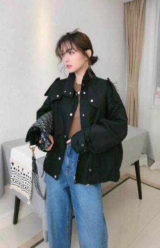 春季派克外套，女装，玉米青豆