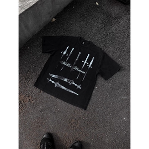 暗黑系类 260G 短袖T恤衫夏季潮流tee  D328-6T1109-P25图片