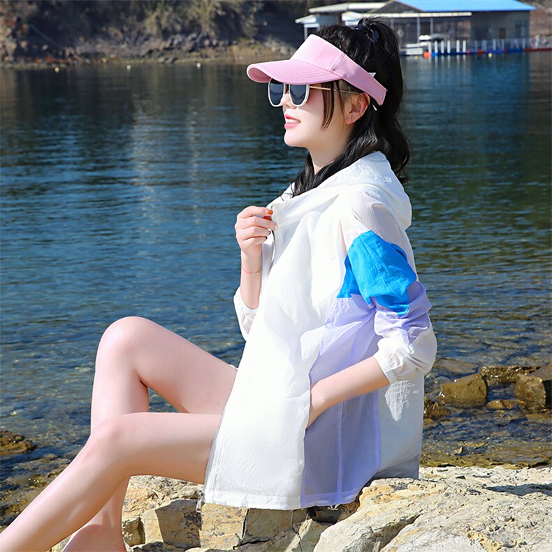 夏季新款防晒衣女小个子2023轻薄透气防紫外线户外女款防晒服外套,女装防晒衣,浙宝281