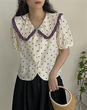 韩系碎花小衫，其它，DAP