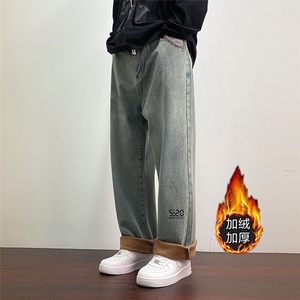 k1111J-p65-控88薄款55控78加绒宽松大码牛仔裤cityboy图片