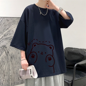 Q11236-P30 春夏季七分袖t恤男大码五分袖男短袖中袖   大皂风图片