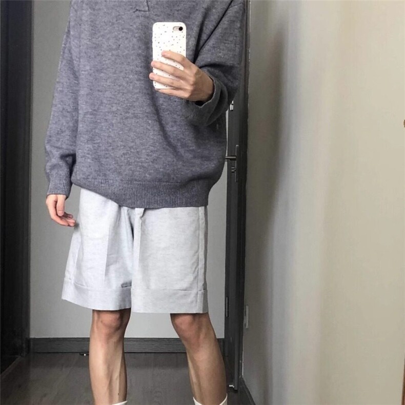 【有货】DMY291-P55高级感小V领毛衣男秋季宽松慵懒风针织秋季,男装针织衫/毛衣,星座603-2