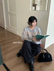2025年秋季套头长袖复古菱形格圆领，女装针织衫/毛衣，织己羊绒