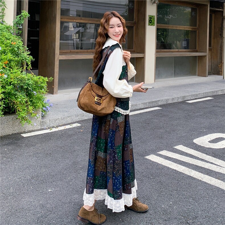 【档口有货】森系套装5568马甲两件套P165K248三件套P215K318,女装套装/套裙,2D112