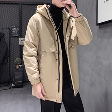 有版权主推款中长款连帽纯色风衣夹克外套学生团体班服羽绒服，男装羽绒服，星座301D-5(原星座1415）