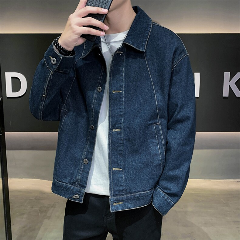 轻熟风男士秋冬休闲牛仔2025秋季长袖夹克店主风JK8013-P125,男装夹克,电商A236