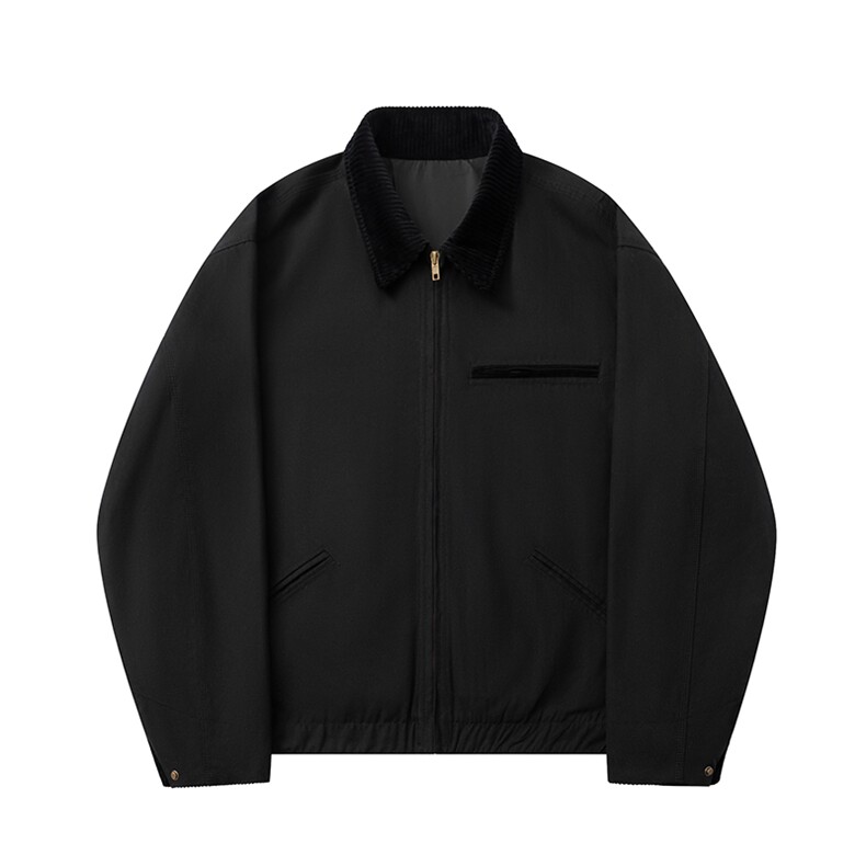 现货4色翻领秋冬飞行服棉服情侣装夹克复古外套,男装夹克,电商A105