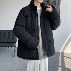 羽绒棉服男冬季休闲冬装潮牌加厚保暖灯芯绒外套男M0776-P105，男装棉衣，星座308B-2