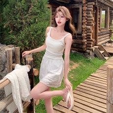 时尚套装镂空白色日系朋克风流苏山本风洛丽塔少女风蕾丝长袖白色，女装套装/套裙，2C093